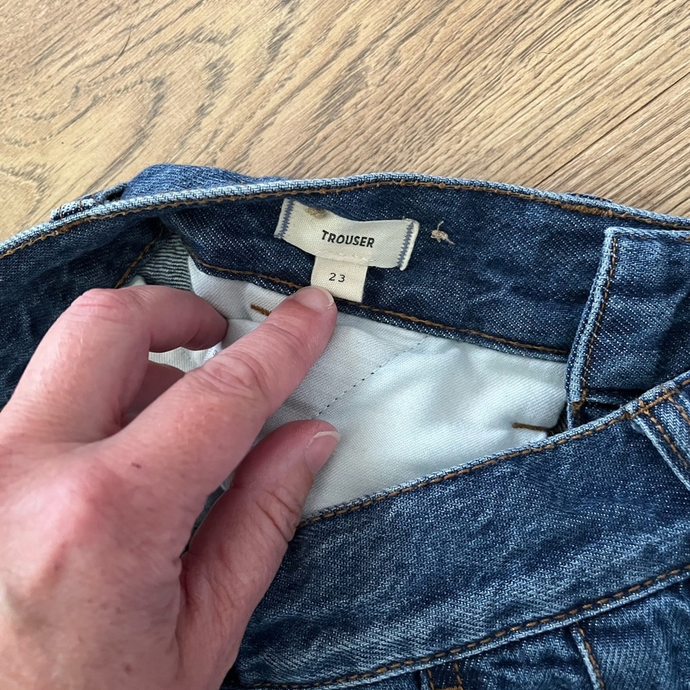 Madewell the Harlow wide leg Jean in fairson wash size 23 - Picture 9 of 12